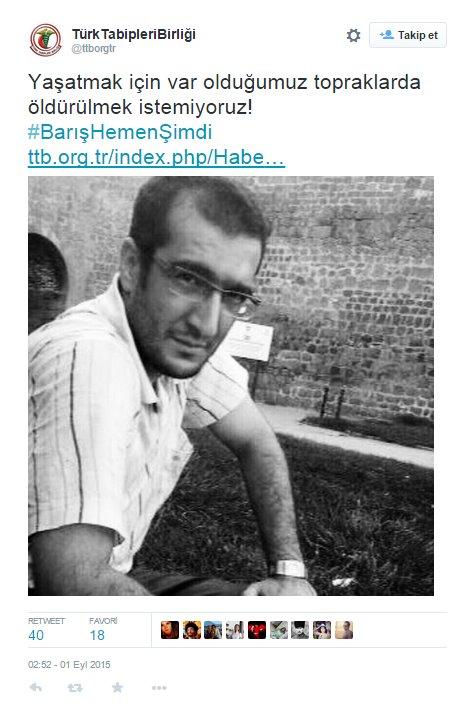 Türk Tabipleri Birliği PKK'yı kınayamadı