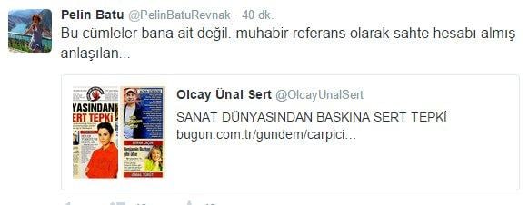 Pelin Batu Cemaat'i yalanladı