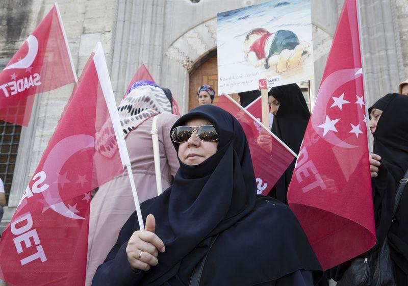 Saadet Partisi'nden Aylan Kurdi eylemi