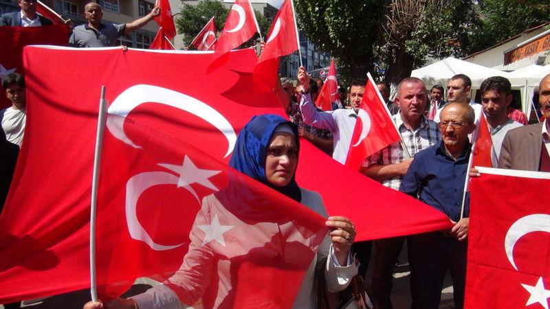 Kars'ta teröre tepki yürüyüşü düzenlendi