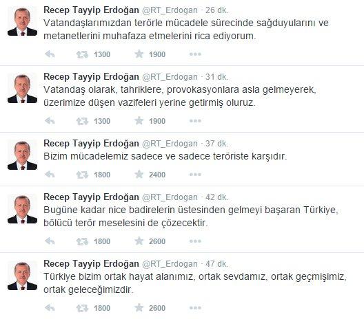 Erdoğan: Bizim mücadelemiz teröriste karşıdır