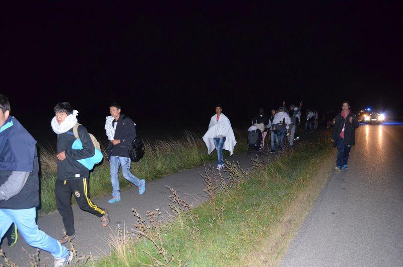 Sığınmacılar Danimarka'ya girdi