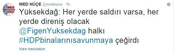 Figen Yüksekdağ'dan iç savaş çağrısı