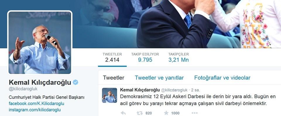 Kılıçdaroğlu'ndan '12 Eylül' değerlendirmesi