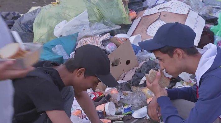 Macaristan'da sığınmacıların konakladığı bölge çöp doldu