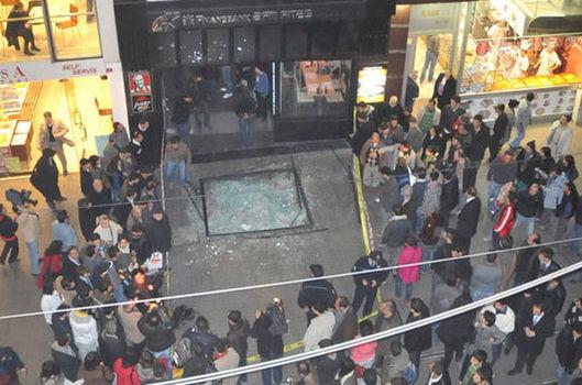 Taksim'de üzerine cam düşen kızın raporu mahkemeye ulaştı