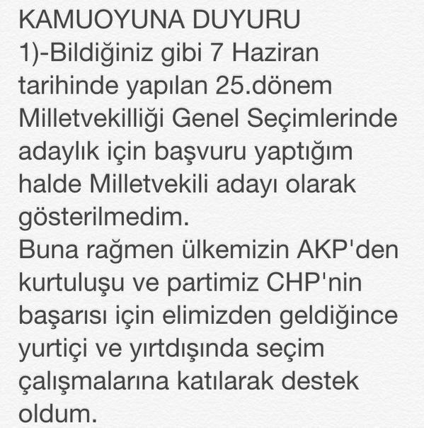 CHP Ali Özgündüz'ü yanlışlıkla aday gösterdi