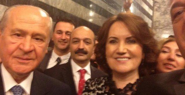 Bahçeli Meral'i çizdi onları çekti