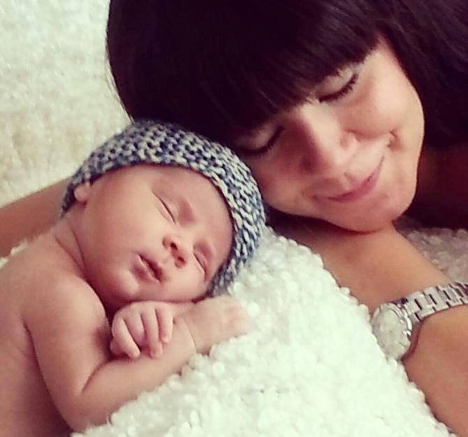 Türkiye Güzeli Banu Öztürk'ün oğlu oldu