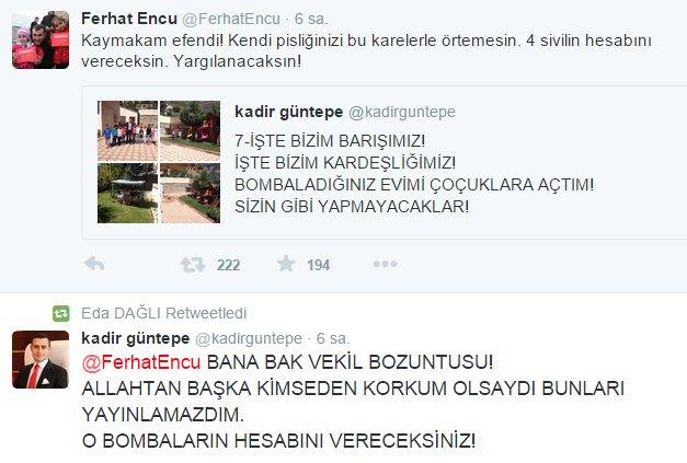 Beytüşşebap Kaymakamı'ndan HDP'li vekile sert cevap