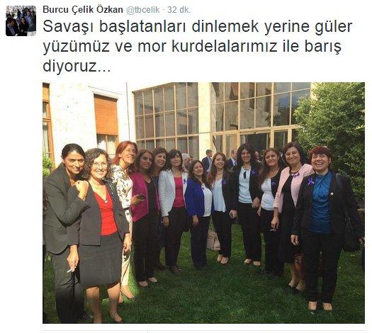 Meclis'i terk eden HDP'li kadın vekiller poz verdi