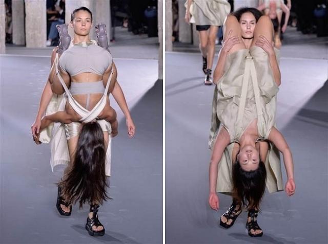 Paris'te ilginç defile