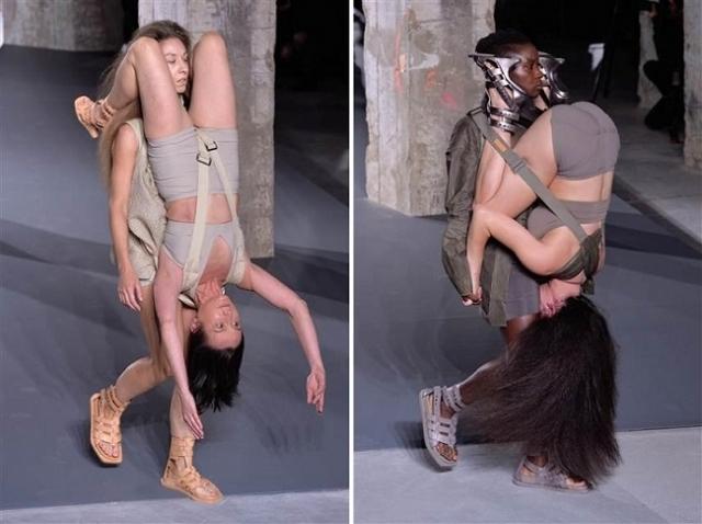 Paris'te ilginç defile