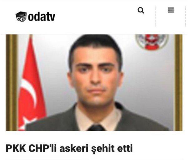 CHP'nin sitesi Oda TV'den skandal şehit haberi