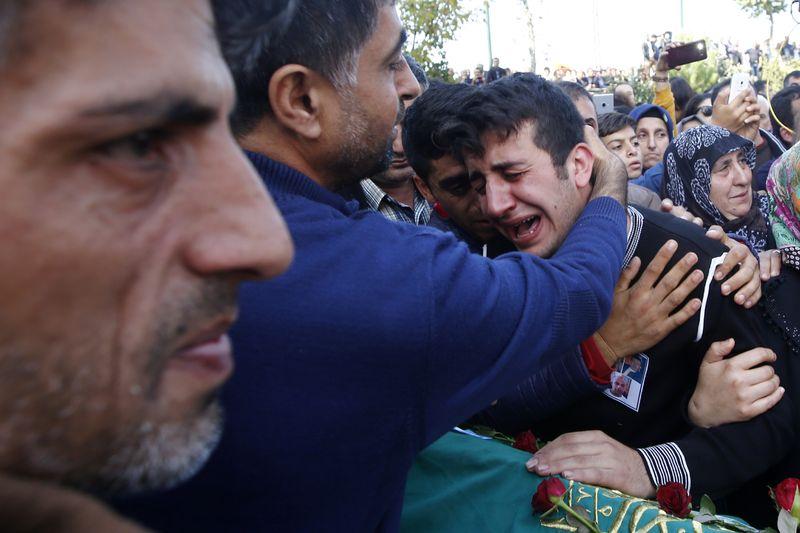 Cenazede HDP ve PKK'ya tepki