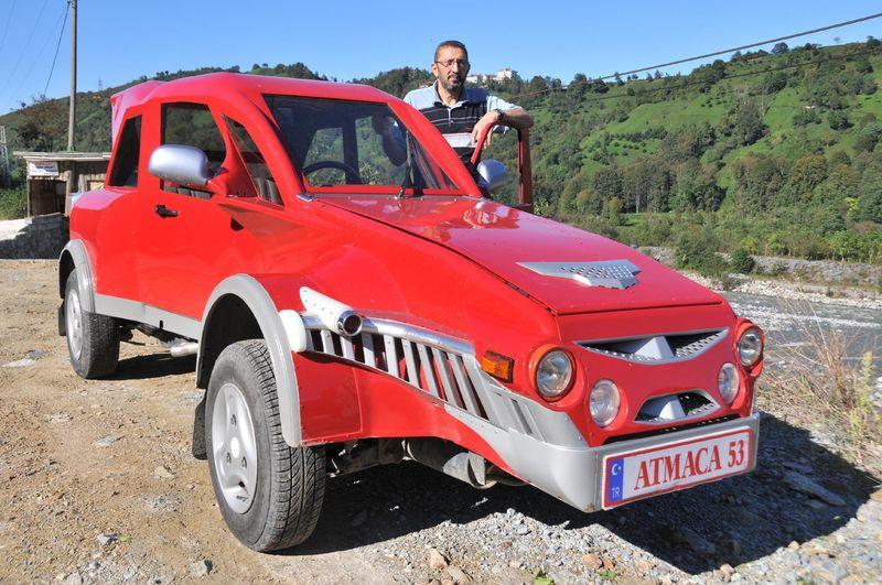 Rizeli mucit otomobiline ödül istedi