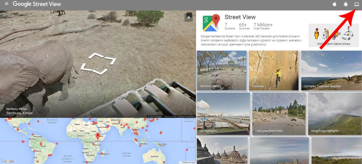 Google Street View Türkiye'de kullanımda