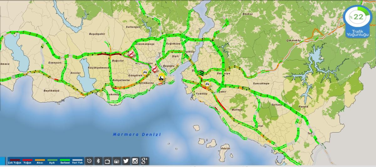 İstanbul'da yollar boş