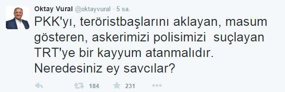 Oktay Vural TRT muhabirlerini kovdu