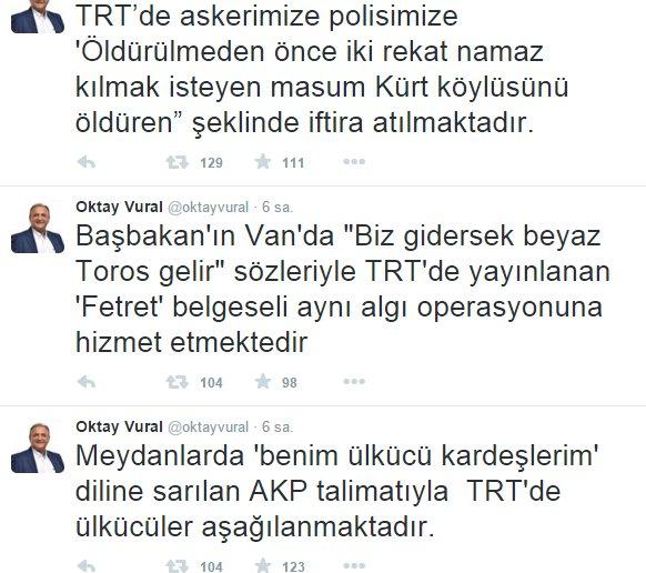 Oktay Vural TRT muhabirlerini kovdu