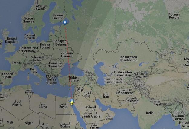 İşte Rus uçağının düştüğü yer