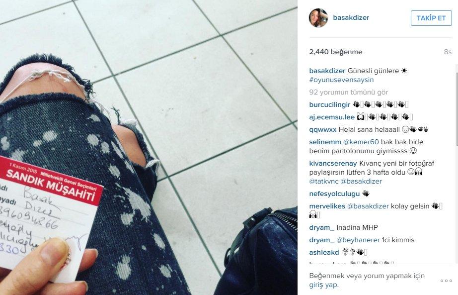 Başak Dizer sandık görevlisi oldu