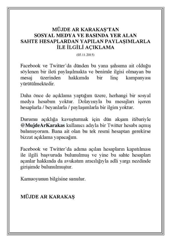 Müjde Ar'dan seçmeni aşağılayan tweet'e açıklama