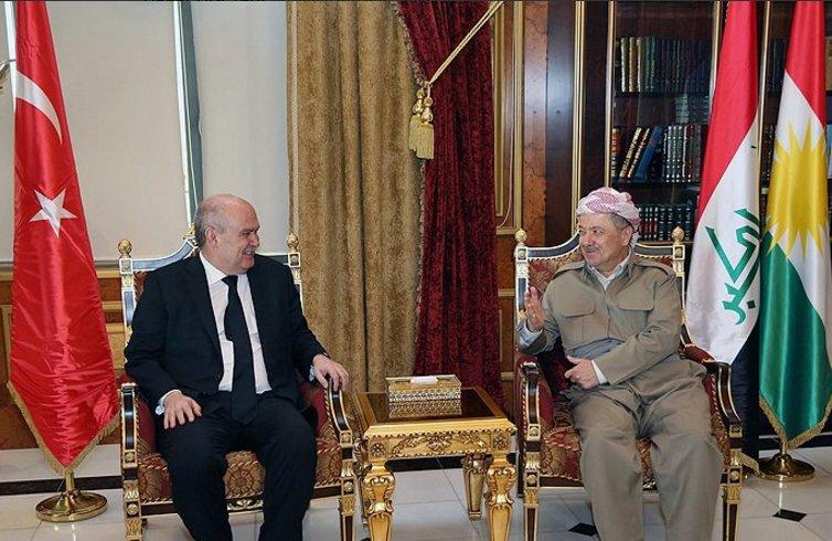 Bakan Sinirlioğlu Erbil'de Barzani'yle görüştü