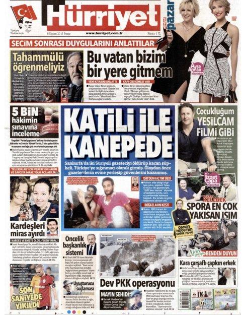 Hürriyet 1. sayfada Demirtaş yok