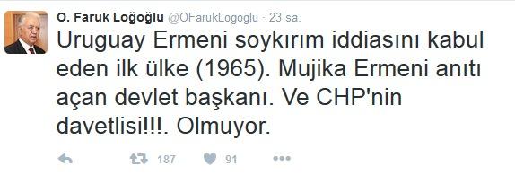 Bardakçı: CHP'nin davetlisi Mujica'yı tanıyın