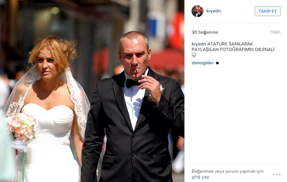 Düğün fotoğrafı Atatürk diye paylaşılan adam isyan etti