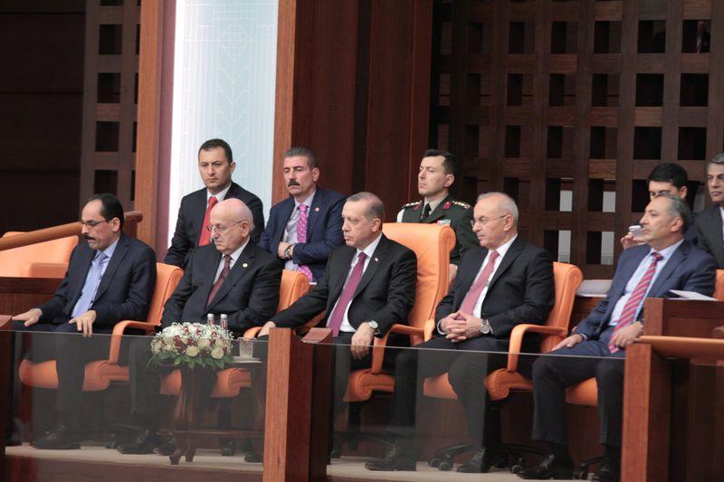 Cumhurbaşkanı Erdoğan yemin törenini izledi