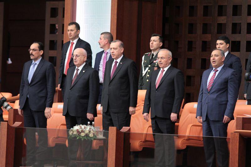 Cumhurbaşkanı Erdoğan yemin törenini izledi