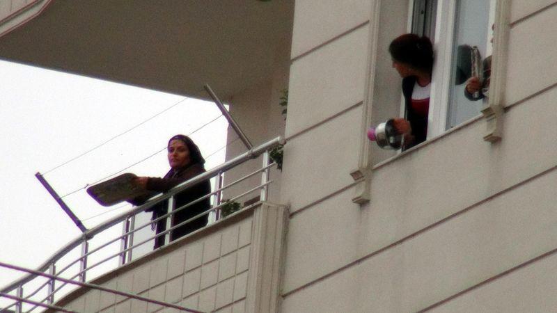 Nusaybin'de tencereli eylem