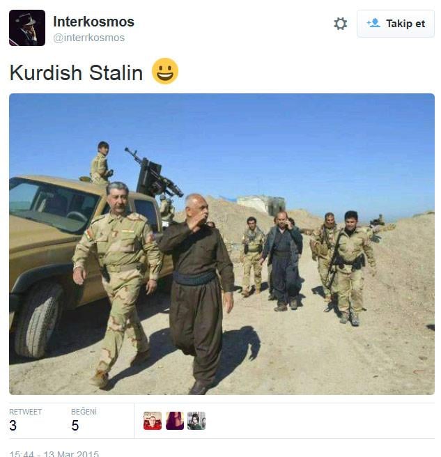 Stalin'e benzeyen Kürt komutan