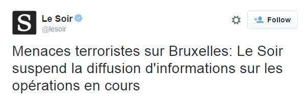 Brüksel polisinden medyaya engel