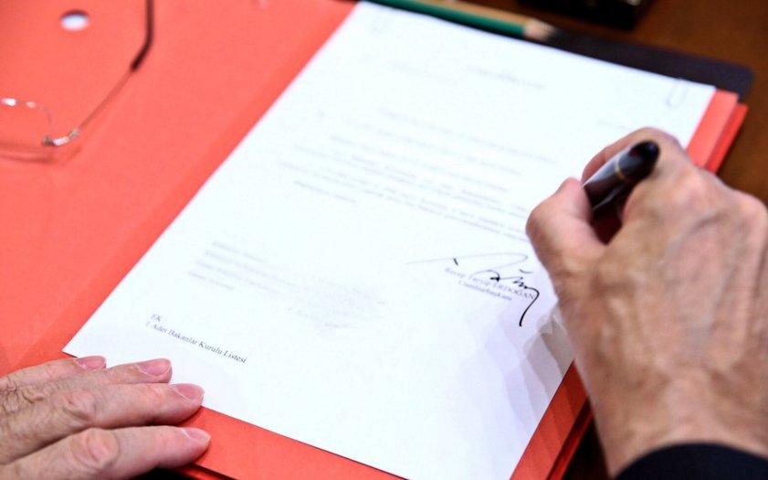 Cumhurbaşkanı Erdoğan kabineyi onayladı