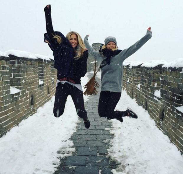 Çin Seddi beyaza büründü