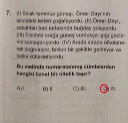 TEOG'da Ömer Dayı geyikleri