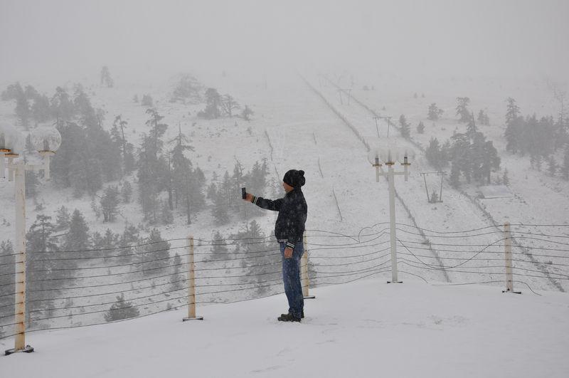 Kayak merkezlerinde kar kalınlığı yükseliyor