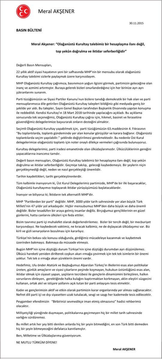 Meral Akşener'in adaylık açıklaması