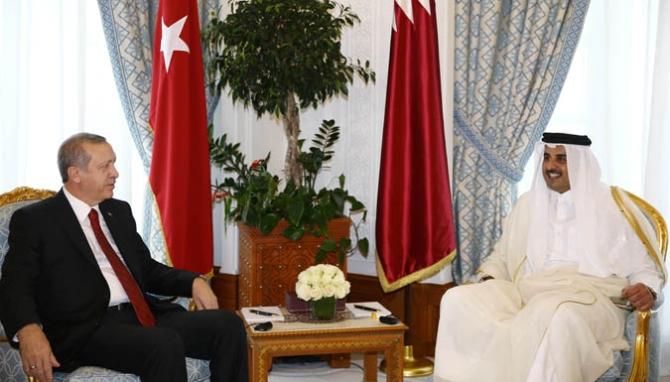 Erdoğan Katar Emiri ile görüştü
