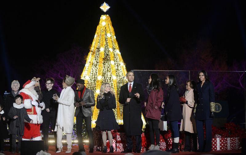 Obama Noel kutlamalarına katıldı