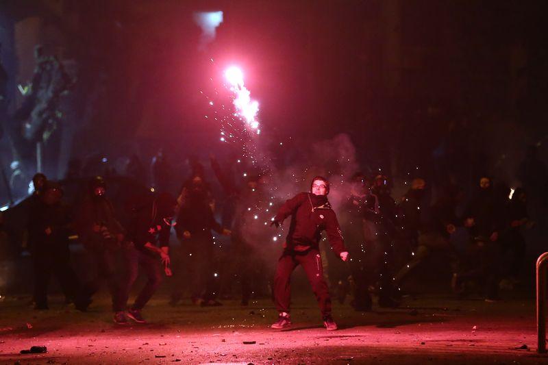 Atina sokaklarında olaylar çıktı
