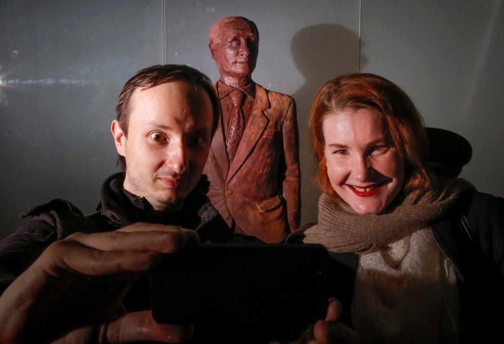 Rusya'da çikolatadan Putin yaptılar