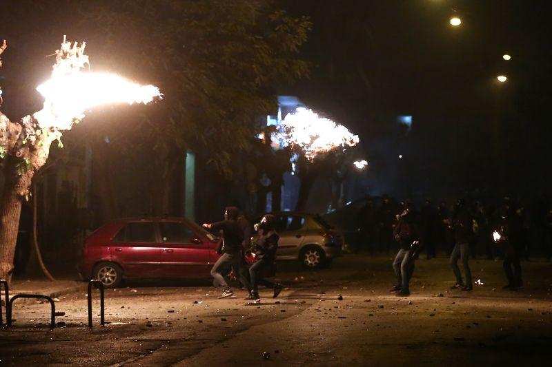 Atina sokaklarında olaylar çıktı