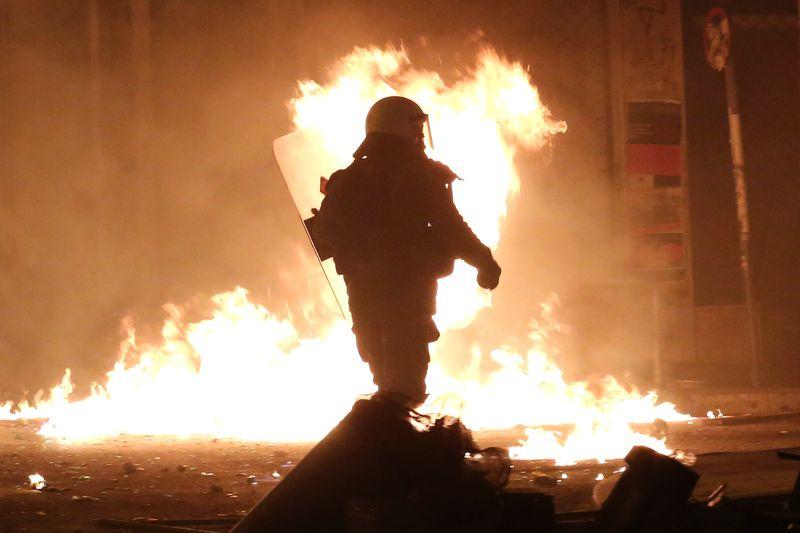 Atina sokaklarında olaylar çıktı