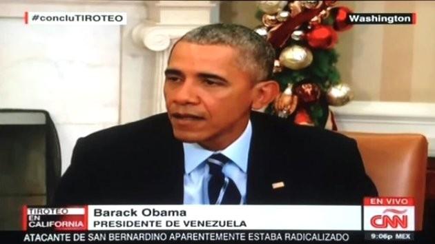 CNN Obama'yı Venezuela Başkanı yaptı