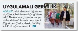 Mezarlıkta din dersi gericilikmiş
