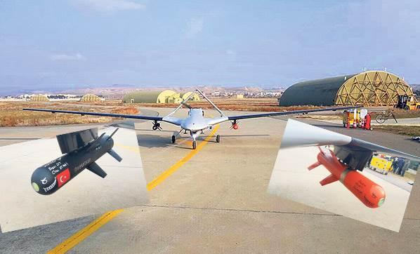 Milli İHA'ya yerli füze yerleştirildi